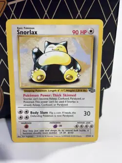 Pokemon TCG Snorlax 27/64 Jungle Unlimited Edition Non-Holo Card - Image 1