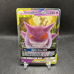 Pokemon TCG Gengar & Mimikyu GX Team Up Holo Ultra Rare Card 53/181 - Image 1