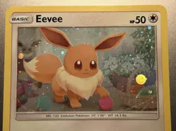 Eevee Pokemon Card Sun & Moon Black Star Promo #SM184 TCG Holo - Image 3