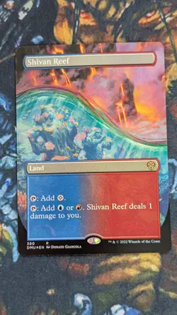 MTG Shivan Reef (Borderless) Dominaria United Foil DMU NM/M 💀DeathCoronaNerd💀 - Image 2