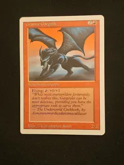 Mtg 🔮 Granite Gargoyle 🔮 NM Revised Edition Magic The Gathering - Image 1