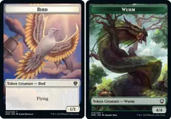 Bird 002 // Wurm 019 TOKEN FOIL Dominaria United DMU - Image 1