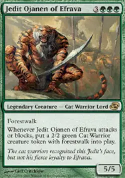 MTG Jedit Ojanen of Efrava, Planar Chaos, Damaged, English - Image 1