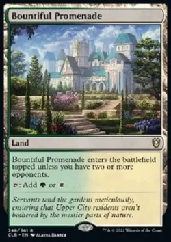 Bountiful Promenade 348/361 Rare FOIL Battle for Baldur's Gate MTG CLB - Image 1