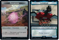 Laserbeak 001 Powerstone 007 TOKEN FOIL MTG The Brothers' War BRO - Image 1