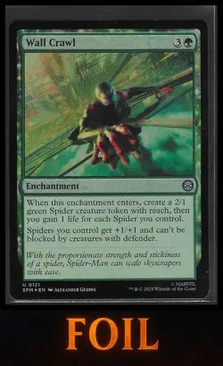 MTG Marvel's Spider-Man #121 Wall Crawl Foil - Image 1