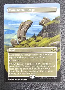 Monumental Henge 0354 Borderless Modern Horizons 3 MH3 MTG NM - Image 1