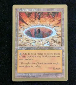 Reflecting Pool x1 LP MTG World Championship Gold Border Not Tournament Legal - Image 1