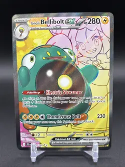 Pokemon TCG Ionos Bellibolt EX 172/159 SV09 Journey Together Ultra Rare Full Art - Image 1