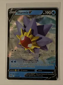 Pokemon TCG Astral Radiance Starmie V 030/189 Holo Ultra Rare Near Mint NM - Image 1