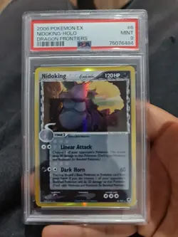 2006 Pokemon Ex Nidoking Dragon Frontiers Psa 9 6/101 - Image 1