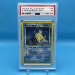 2001 POKEMON NEO REVELATION #66 SHINING MAGIKARP HOLO PSA 7 - Image 1