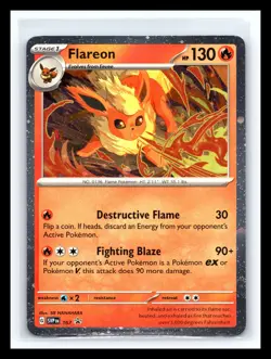 💥 Flareon Scarlet & Violet SVP 167 Cosmos Black Star Promo Holo Pokemon 2025 - Image 1