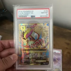 2016 Pokemon XY Evolutions M Pidgeot EX all 3 PSA 10 GEM MINT - Image 2