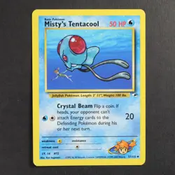 Misty's Tentacool 57/132 Gym Heroes Pokemon TCG VG Condition - Image 1