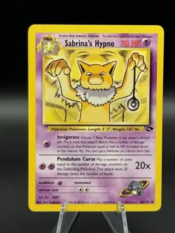 Sabrina’s Hypno 56/132 Pokemon Gym Challenge Unlimited Uncommon MP - Image 1