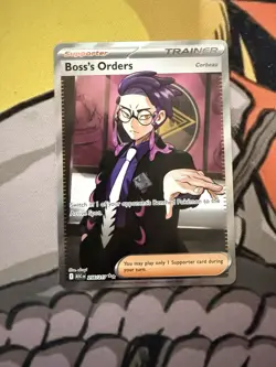 Boss’s Orders 256/217 Ultra Rare Full Art Pokemon TCG Ascended Heroes NM - Image 1
