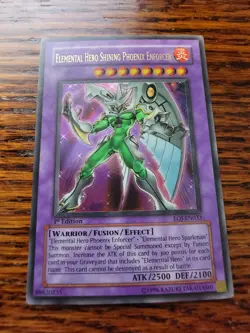 MP 1st Ed Elemental Hero Shining Phoenix Enforcer - EOJ-EN033 Ultra Rare Yugioh - Image 1