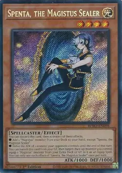 Spenta, the Magistus Sealer BPRO-EN098 Secret Rare Yugioh Burst Protocol - Image 1