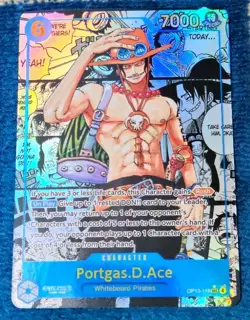 Portgas.D.Ace Manga Rare OP13-119 Carrying On His Will One Piece OP13 - Image 4