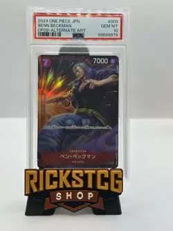One Piece Benn Beckman OP09-009 Alt Art EMPERORS IN THE NEW WORLD PSA 10 JPN - Image 1