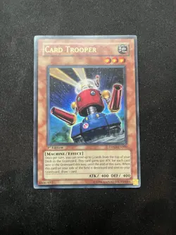 Yugioh Card Trooper DP03-EN009 Ultra Rare 1st Edition Damaged - Image 2