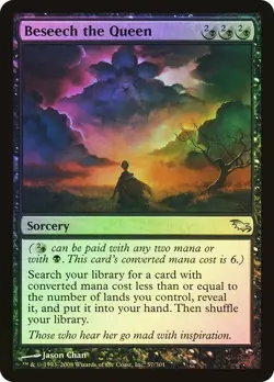 Beseech the Queen Foil x1 Shadowmoor MTG Magic the Gathering Black Sorcery Card - Image 1