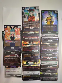 Dragon Ball Super Card Game Lot 24 Cards No Duplicates NM/M Holos W/ Bulma Bunny - Image 1