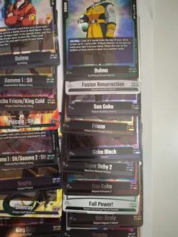 Dragon Ball Super Card Game Lot 24 Cards No Duplicates NM/M Holos W/ Bulma Bunny - Image 2