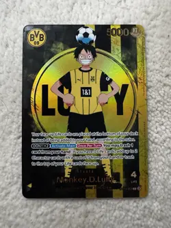 Monkey D Luffy ST13-003 BVB Borussia Dortmund ONE PIECE Card Matchday Promo EN - Image 1
