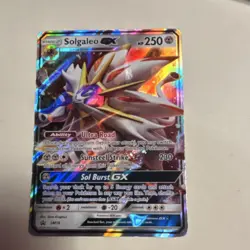 Pokemon Solgaleo GX Full Art Promo Holo Card SM16 Sun & Moon - Image 1