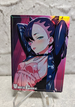 Marnie Trading Card Waifu Goddess Story Anime Girl holo Karte Manga Full Art - Image 1