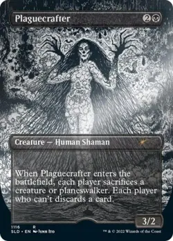 Plaguecrafter (Borderless) (Foil Etched) -Foil Near Mint MTG Secret Lair - Image 1