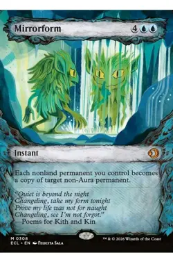 1x MTG Mirrorform **Showcase** - Lorwyn Eclipsed Mythic! NM Mint! - Image 1