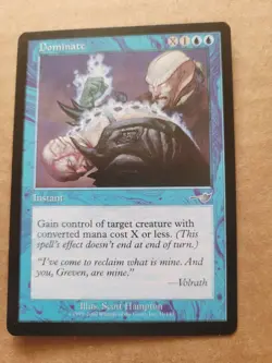 Dominate Magic MTG Nemesis Blue Uncommon English LP BULK DISCOUNT - Image 1