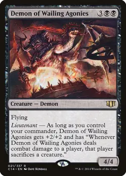 MTG - Demon of Wailing Agonies - Commander 2014 - X1 - (LP) - - Image 1