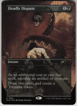 MTG Deadly Dispute Rainbow Foil Foil NM Secret Lair Drop Series Magic 1980 - Image 1