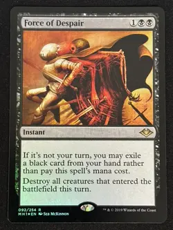 1x MTG Force of Despair (Foil) - Modern Horizons (MH1) #92 - Magic the Gathering - Image 1