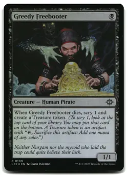 MTG Greedy Freebooter FOIL C The Lost Caverns of Ixalan 109 LP - Image 1