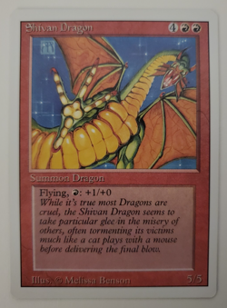 MTG SHIVAN DRAGON Revised Edition NM! - Image 1
