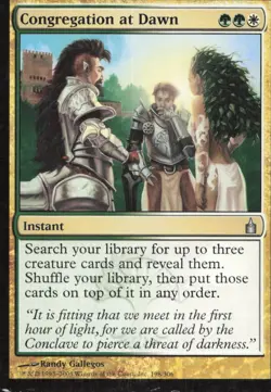 Ravnica: City of Guilds #198 Congregation at Dawn - Image 1