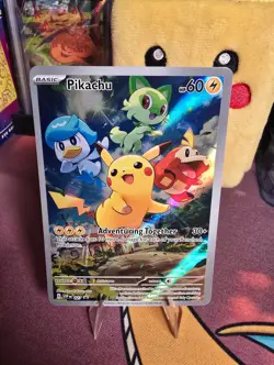 Pokemon TCG Pikachu SVP027 Scarlet & Violet Paldea Evolved Sealed Black Star Pro - Image 1