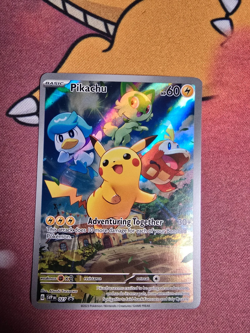 Pokemon TCG Pikachu SVP027 Scarlet & Violet Paldea Evolved Sealed Black Star Pro - Image 3