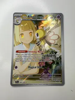 Pokemon TCG Lillie's Ribombee 164/159 Illustration Rare Journey Together - NM - Image 1