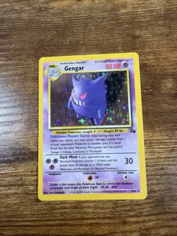 Pokemon Gengar Holo Rare 5/62 Fossil Base Set Vintage 1999 - Image 1