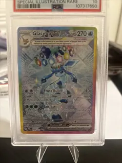 2025 POKEMON PRISMATIC EVOLUTIONS SPECIAL ILLUSTRATION RARE GLACEON EX PSA 10 - Image 2