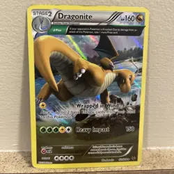 Dragonite 52/108 2015 XY Roaring Skies Pokemon TCG 2015 Full Art Holo Rare - Image 1