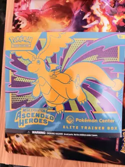 Pokemon Ascended Heros Pokemon Center Elite Trainer Box ETB Factory Sealed New - Image 1