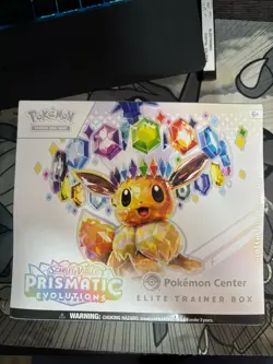 Pokemon Center Prismatic Evolutions ETB Elite Trainer Box Sealed - Image 1