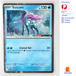 Pokemon TCG | Suicune 026/094 HR | Phantasmal Flames | NM+ | EB GAMES PROMO - Image 1